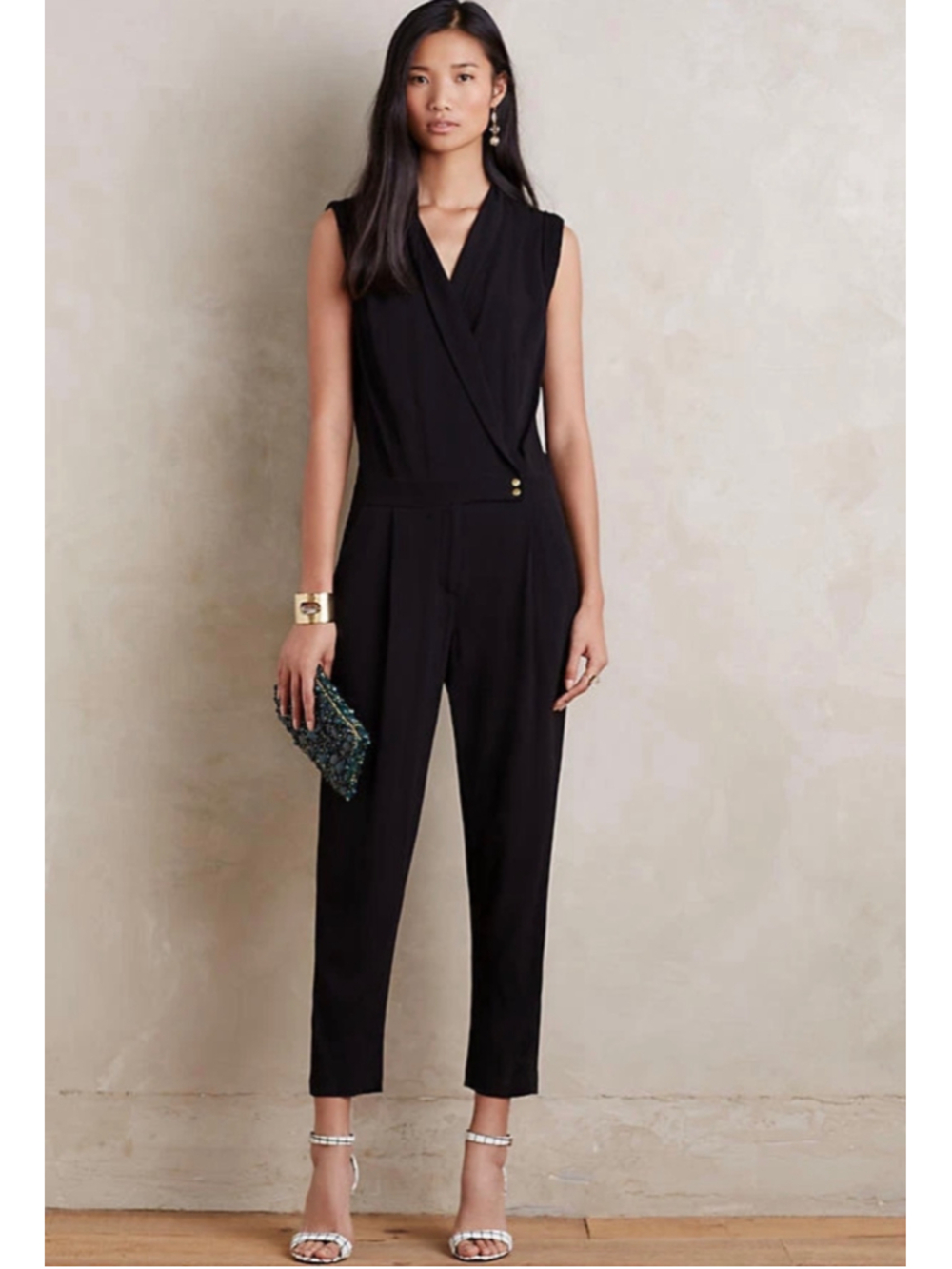 Anthropologie Elevenses Chanteuse Black Jumpsuit 2